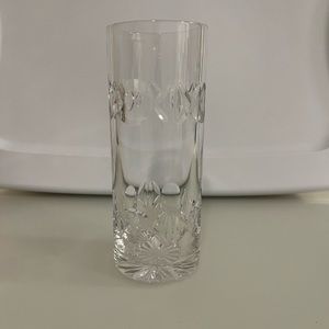 Tiffany & Co. full lead crystal 8” Vase. Vintage Milan pattern.